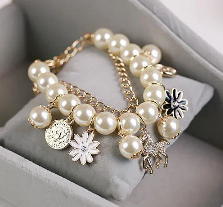 Pearl Flower Bracelet Jewelry