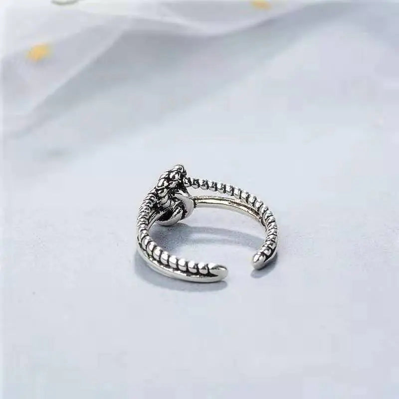 Twisted Lace Ring, Knot Style Vintage Ring