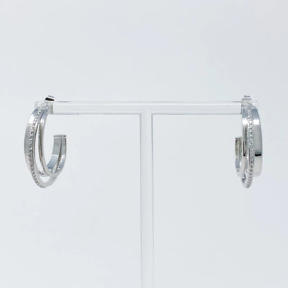 Irene Dimensional Hoop Earrings