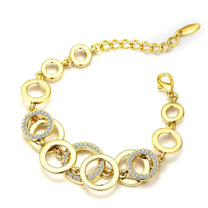 Three-Piece Golden Jewelry Set